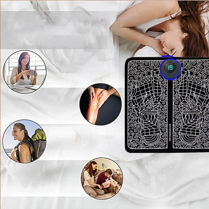 Coussin de Massage Électrique pour les Pieds – Relaxation & Récupération Musculaire à Domicile