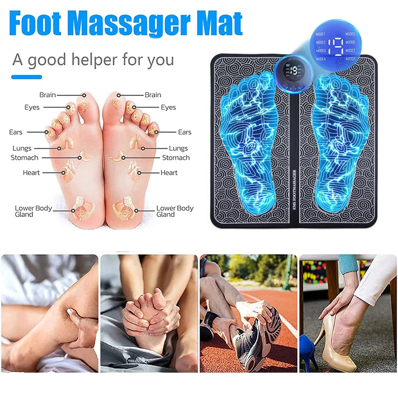 Coussin de Massage Électrique pour les Pieds – Relaxation & Récupération Musculaire à Domicile