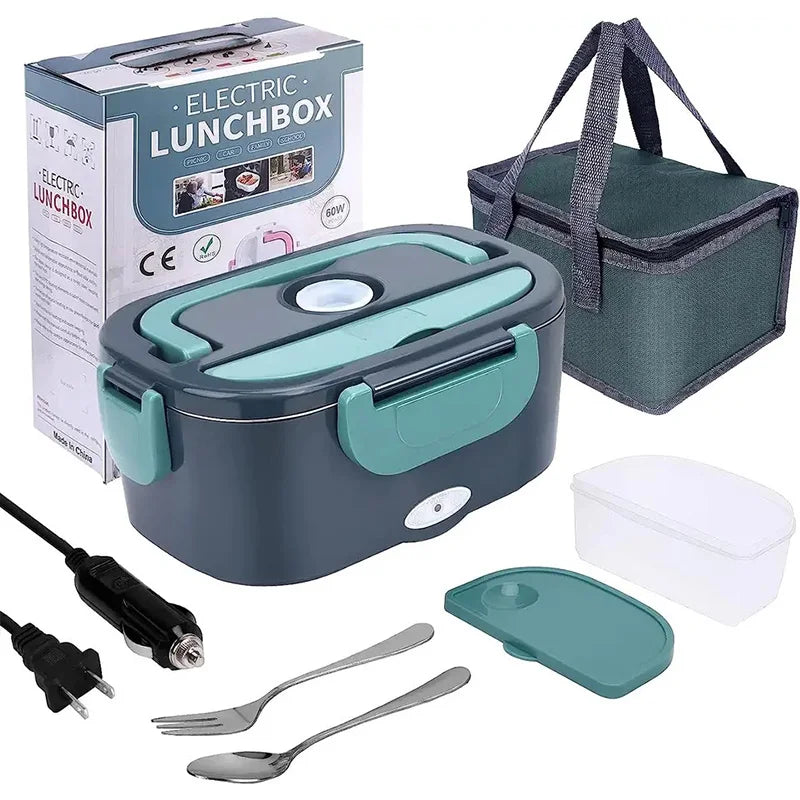 Boîte Repas Électrique Chauffante 1.5 L – 60W | Pour Voiture & Maison – Étanche & Pratique