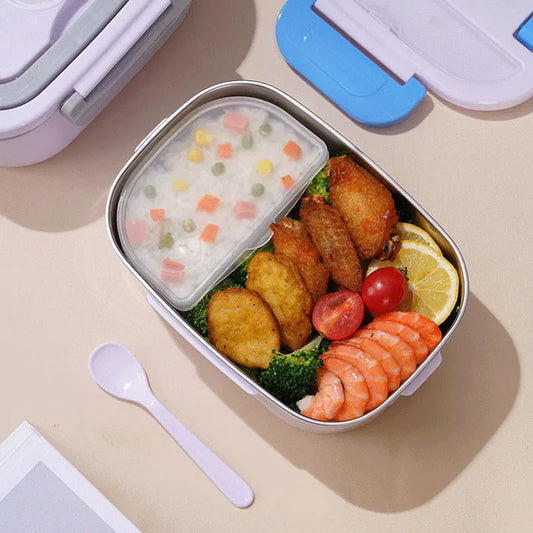 Boîte Repas Électrique Chauffante 1.5 L – 60W | Pour Voiture & Maison – Étanche & Pratique