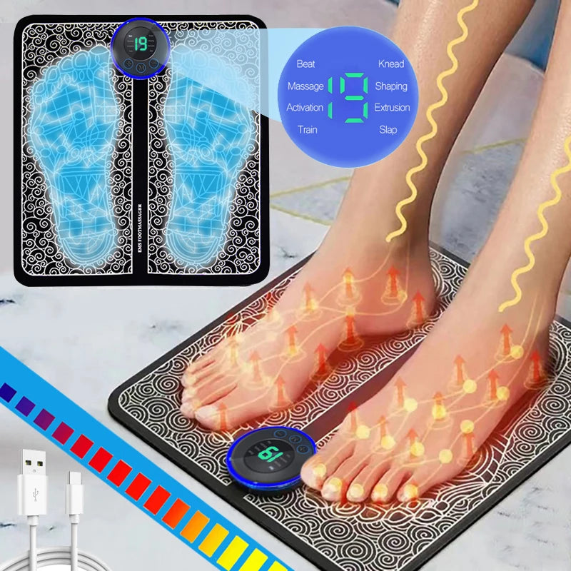 Coussin de Massage Électrique pour les Pieds – Relaxation & Récupération Musculaire à Domicile